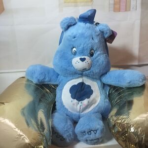 Care Bears Blue Plush with Cloud Badge